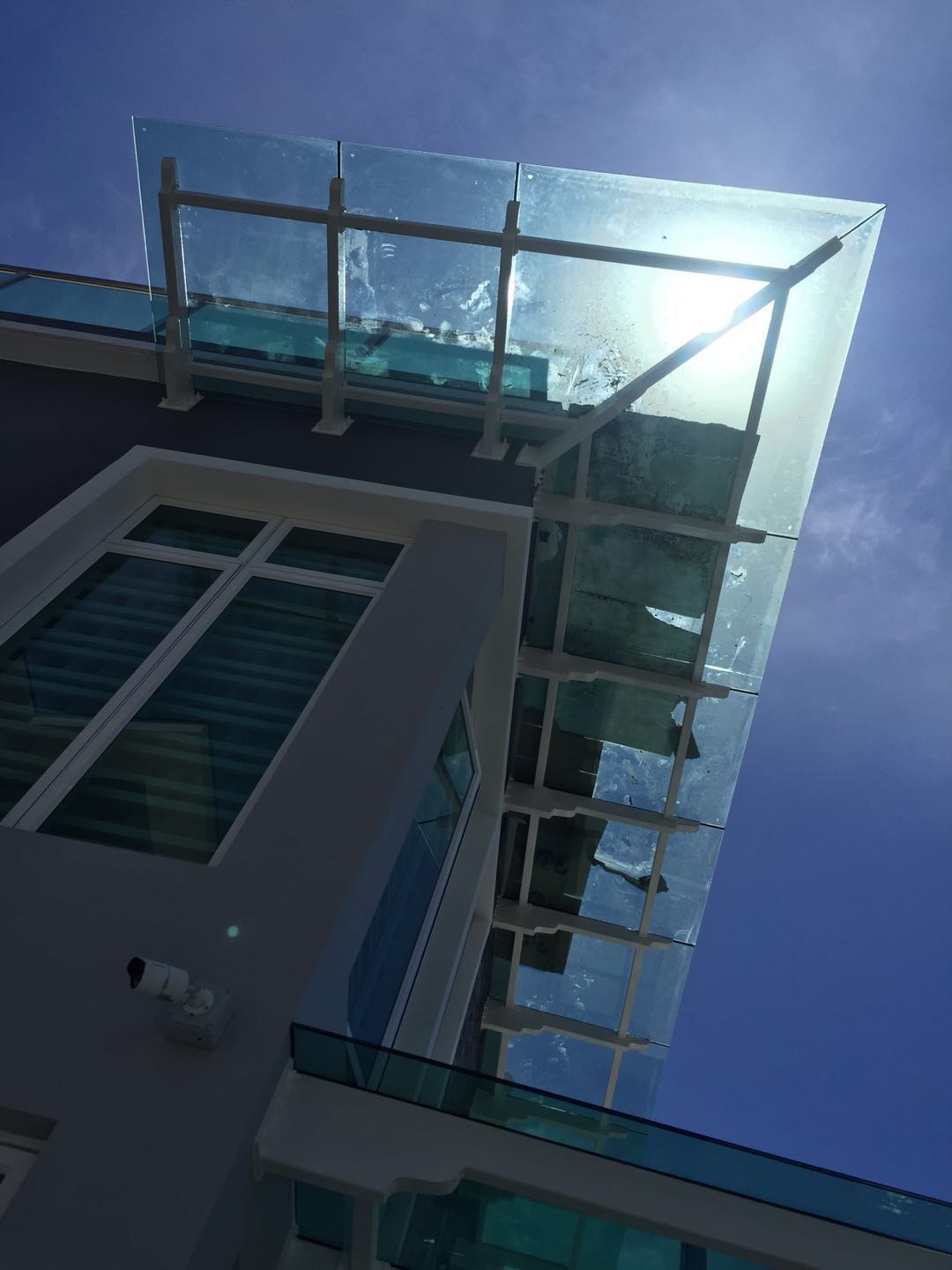 tempred glass roof skylight
